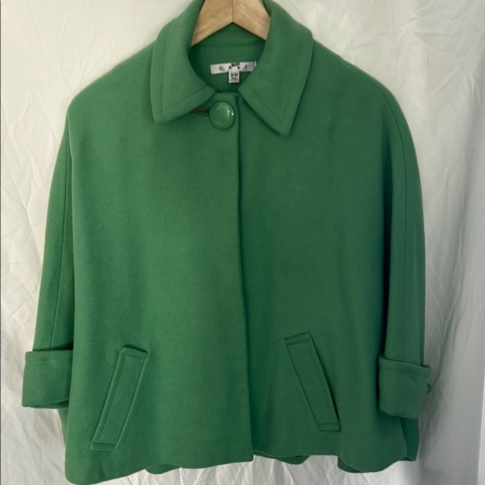 CAbi Green Women's Cape Jacket